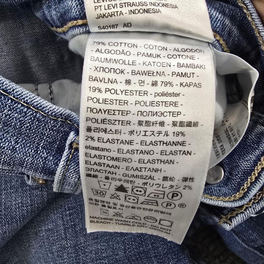 Levi’s Curvy Bootcut Jeans Womens 30x32 Blue Stretch - Picture 9 of 9